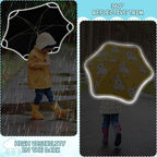 ALAZA Kids Umbrella Stick Umbrellas Cute Umbrella for Boys Girls Toddler UV/Sun Rain Windproof