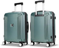 20 Inch Lightweight Expandable Carry On Luggage, PC Hardside Suitcase with Spinner Wheels & TSA Lock, Carry-on 20-Inch, Green