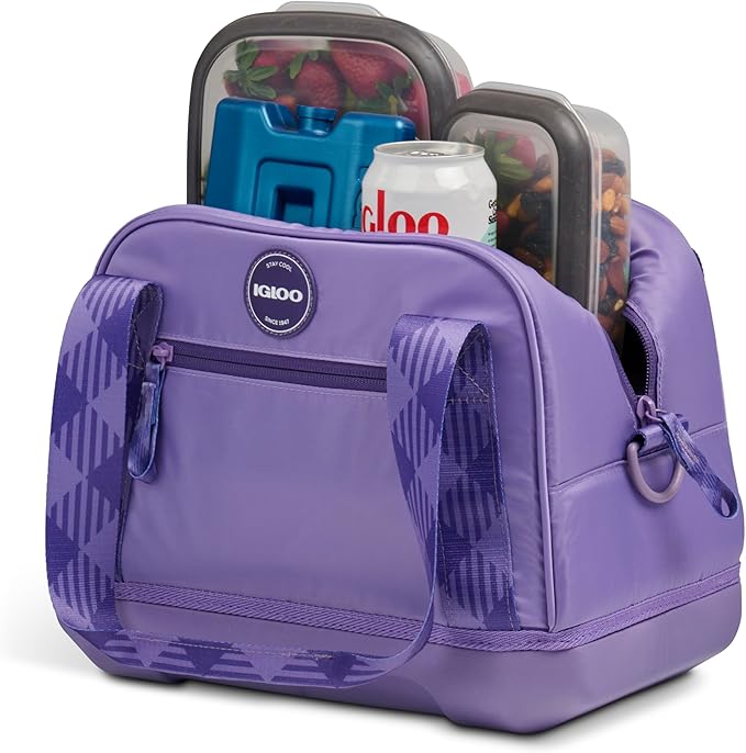 Igloo Tag Along 12-Can Satchel Cooler | Insulated Cooler Bag with Sturdy EVA Base