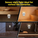 3-Outlet Extender, 3-Prong Grounded Wall Tap Adapter with LED Guide Light, 1875W ETL Listed Multiple Plug Electrical Outlets Splitter for Home, Office, Hotel, Travel, Cruise Essentials, White