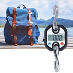 FTVOGUE Digital Hanging Scale, Portable Electronic Hook Scale with Double Accuracy Display for Grocery Shopping and Luggage, 150kg Capacity (Black)