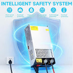110V AC to 12V DC Converter 125A 1500W Power Supply, DC 12V Power Supply 1500wTransformer for Motor Pump CCTV Security Camera Car Stereo 3D Printer