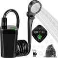 Fotgear Portable Camping Shower - 6000mAh Rechargeable Outdoor Shower with LED Display - IPX7 Waterproof Camping Shower Kit for Hiking, Travel, Car Washing, RV, Pet Bath