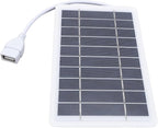 Zunate Solar Panel Power Bank with Dual USB Outputs, Monocrystalline Silicon Phone Charger for Outdoor Camping and Charging Tablets or Cameras At 9 X 16cm Size
