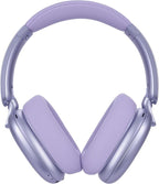 C6 Active Noise Cancelling Headphones, Wireless Over Ear Bluetooth Headphones, 60H Playtime, Lightweight Folding Deep Bass Comfort Fit Ear Cups Headset with Mic for iPad/Travel/PC/Home Purple