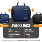 Travel Toiletry Bag for Men and Women - (10.6”x10.6”x3.2”) Large Hanging Toiletry Organizer - Waterproof Hygiene Bag with Metal XXL Swivel Hook, with Sturdy Zippers and 19 Compartments for Toiletries