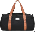 Gym Bags for Men with Side Pocket, 38L Sports Gym Duffle Bag with Adjustable Strap&Shoe Compartment, Large Waterproof Sport Duffel Bags for Travel, Sports, Fitness&Workout(Black/Brown)