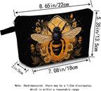 Bee Gifts for Women Small Zipper Pouch Bee Lover Birthday Gift Travel Makeup Bag