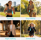 Rechargeable Personal Safety Alarm, 130dB Emergency Siren with LED Flashlight, Portable Keychain for Women, Kids, Elderly, Night Running & Travel (Aqua)