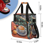 Coffee Maker Travel Bag Compatible with Keurig K-Mini, K-Mini Plus or Other Accessories, Portable Coffee Maker Case with Shoulder Strap for Travel(Bag Only)