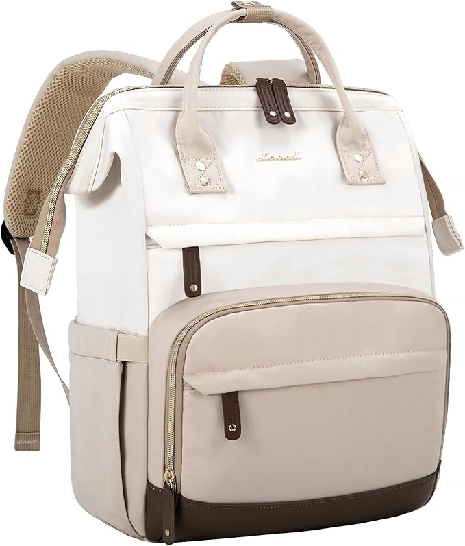 LOVEVOOK Laptop Backpack for Women, 15.6 Inch Work Business Backpacks Purse With Large Capacity, Waterproof Nurse Bag College Backpack, Waterproof Casual Daypack for Travel
