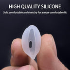 EKIND 4 Pcs Ear Cover Tips Anti-Slip Silicone Soft Replacement Sport Earbud Tips Compatible for iPhone 7 / 6S / 6 Plus / 5S / 5C / 5 Headphones Earphones Protective Accessories (Gray)