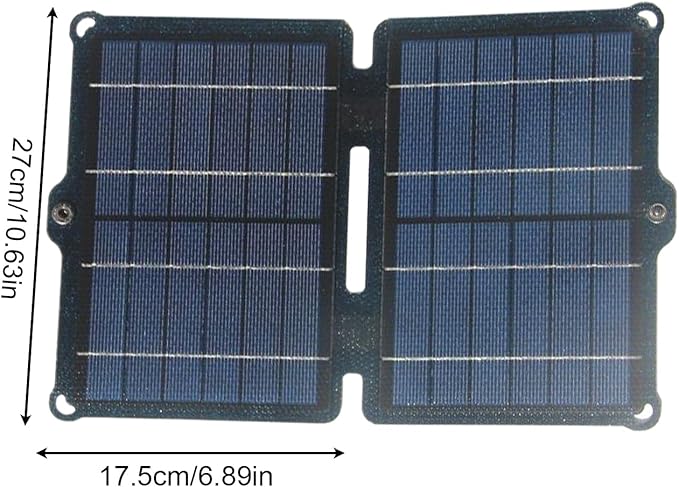Folding Solar Charger – 40W 18V ETFE Panel, Portable Outdoor Phone Power Bank | Lightweight Compact Design, Efficient Solar Energy Collection for Camping Hiking Travel