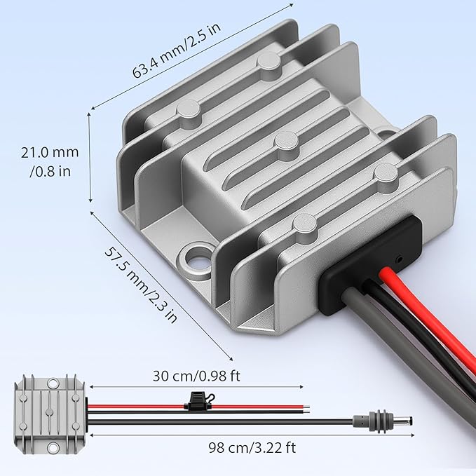 Starlink Mini 12V Adapter DC Step Up Converter Starlink Mini Power Cord 12V/24V to 30V 3.5A Starlink Mini Power Supply Boost Conversion with Fuse