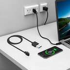 Black Compatible with Da Fit Smart Watch Charger, Replacement USB Charger Cable Charging Cord for Smart Watch Smartwatch Smartwatch Replacement Cables and Chargers Cell Phones and Accessories(3.3 Ft)