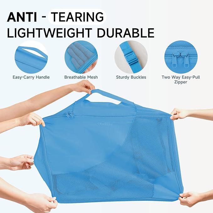 11 Set Packing Cubes for Travel, Gifts for Women Mom,Anti-Tearing Suitcase Organizer,OlarHike Vacation Essentials & Accessories for Cruise Ship