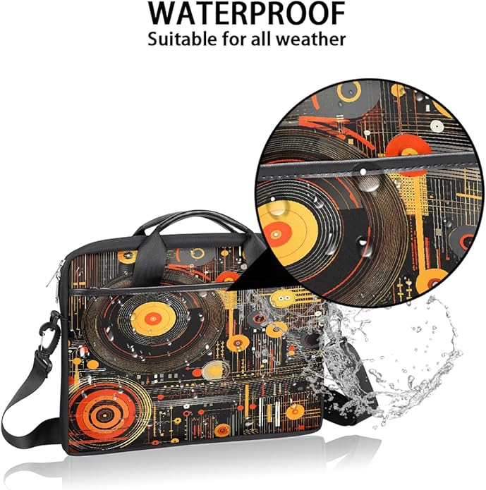 Laptop Shoulder Bag for Women Men, Waterproof Computer Case Messenger Bag Briefcase for Business Office Travel