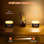 Yonktoo Rechargeable LED Camping Lantern 1000LM, 300H Runtime, 6400mAh, IPX5 Waterproof Tent Light for Camping, Hiking, Power Outages, Home, Emergency Use - Wireless Remote Edition,Orange
