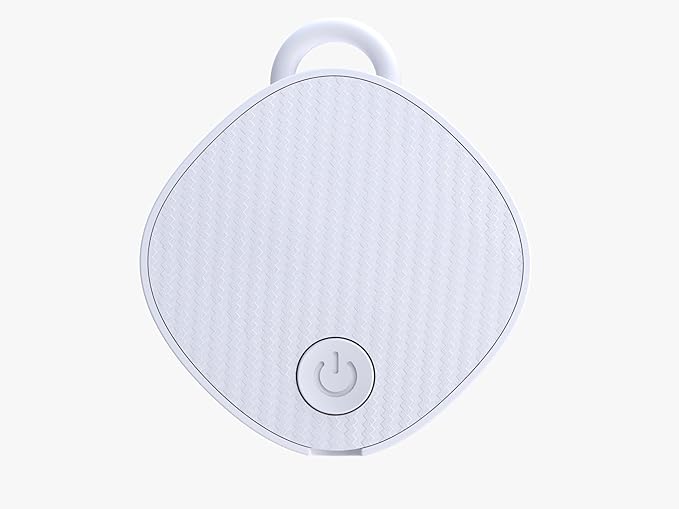 Unlimited Range GPS Tracking Device Item Locator for Car, Purse, Pet, Key Work with Apple Findmy No 3rd App Needed (White)