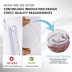 Volhoply 20oz Plastic Skinny Tumblers Bulk 10 Pack,Double Wall Tumbler with Lid and Straw,BPA Free Matte Acrylic Iced Coffee Cups with Straw,Reusable Travel Cute Mug for Party,DIY Gift(Clear,10 Set)