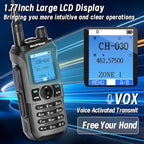 BAOFENG GMRS Handheld Radio Ham Radio Long Range GM21 Rechargeable Walkie Talkies,NOAA Weather Receiver GM-15 PRO 999 Channels Two Way Radio with USB-C Charger for Survival Gear Hunting,2 Pack