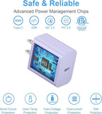 iPhone 17 16 15 Charger Fast Charging 3+3Pack 20W USB C Wall Charger with 10FT Fast Charging Cable Compatible with iPhone 17/17 Air/17 Pro/17 Pro Max/iPhone 16/15 Series, iPad Pro/AirPods -Purple