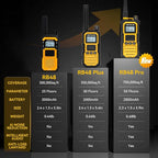 Retevis RB48 FRS Walkie Talkies Long Range, Rugged & IP67 Waterproof & Floating, Mil-Standards 810H Two Way Radio, Heavy-Duty, NOAA, Rechargeable, 20hr Battery, Emergency Radio(2 Pack)