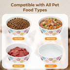 50 Pack Disposable Dog Bowls, 16 oz Paper Pet Bowls for Cats & Dogs, Disposable Cat Food Bowls for Dry Wet Food & Water, Travel Feeding Bowls for Small Medium Pets