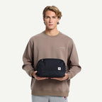 Travel Toiletry Bag 8L, Large Packing Cube with Waterproof TPU Wet/Dry Compartment