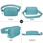 Fanny Pack Crossbody Bag for Women and Men, Belt Bag for Hiking Bum Bag with Adjustable Strap,Casual Cell Phone Pouch?Waist pack for Running Workout Sports Travel Light Blue