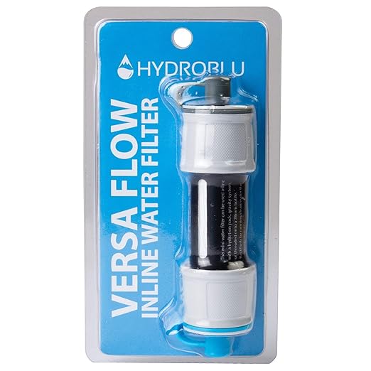 Versa Flow Light-Weight Water Filter System - Hollow Fiber Inline or Straw Filter for Survivor and Emergency Filtration