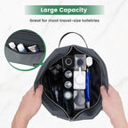 Carbrea Travel Toiletry Bag - Small Toiletry Bag for Men Skincare Bag for Toiletries Accessories Gifts - Grey