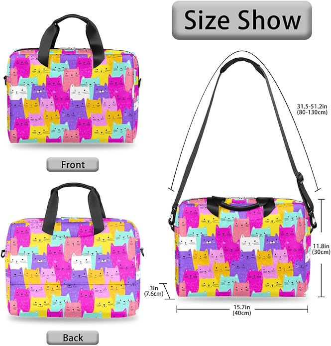 Cute Laptop Shoulder Bag for Women Men, Computer Laptop Bag Laptop Sleeve Case Laptop Satchel Briefcase Carrying Bag QA-1