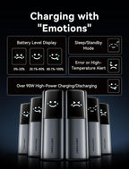 VENTION Powerhive 27000mAh Laptop Power Bank, 200W, Built-in and Extra 240W USB-C Cables, Portable Laptop Charger, Digital Display, for iPhone 17/16/15/14/13 Pro Max, MacBook, Dell, HP, Galaxy S24