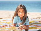 Bornbay Large Beach Towel Oversized - 40"X70" Big Cute Beach Towels, Extra Large Plush Thick Pool Towel, XL Wide Fluffy Yellow Swimming Towel Oversize for Adults Mens Women