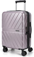 BAGSMART Carry on Luggage 22x14x9 Airline Approved with TSA Lock, 100% Polycarbonate Hardside Suitcase with Spinner Wheels, Rose Purple
