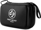VRIEXSD Premium First Aid Kit, 320 Piece Waterproof Hard Shell Eva First Aid Kit for Home, Camping, Cars, Hiking, Travel, Businesses & Outdoor Emergencies - Emergency Medical Kits (Black)