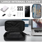 Sunset Starfish Shell Print Digital Organizing Bag - Multifunctional Charger, Earphone & USB Cable/SD Card Charging Head Storage