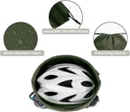 WANDF Drawstring Backpack with Shoulder Pad Sports Gym Backpack with Mesh Pocket String Bag for Women Men(Dark green)