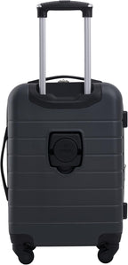 Wrangler Smart Spinner Hardside Luggage, 2 Piece Set, Dark Shadow