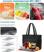 LOVEVOOK Tote Bag for Women, Puffer Work Travel Handbag with Zipper for Teacher Nurse, Quilted Cute Laptop Shoulder Gym Bag