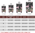 WUJIAONIAO Travel Luggage Cover Baggage Suitcase Cover Protector Skins 18-32 Inch (Flamingo A23, S (for 18-20 inch luggage))