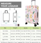 Travel Luggage Cover Suitcase Protector Fits 18-32 Inch Wheel Covers PatternedTravel Related Items Flower Luggage Protector Elastic L