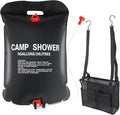 Solar Camping Shower Bag 1/2set and1+ Set 5 Gallon Portable Camping Showers Bag with Adjustable Switch Removable Nozzle for Camping Hiking Beach Swimming Outdoor Activities