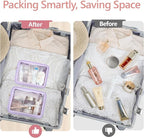 PACKISM Clear Makeup Bag - TSA Approved Toiletry Bag for Carry-on & Checked Luggage, Water Resistant Car Storage Organizer with Reinforced Seams
