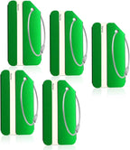 5PACK Green Aluminum Luggage Tags Holders for Travel Luggage Baggage Identifier by Ovener
