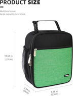 Lovoeo Lunch box Lunch bag for men women Insulated Lunchbox Lunch bags for Work Picnic Travel (Thicken green)