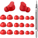 9 Pairs Replacement Ear Tips for Beats Studio Buds/Fit Pro/Studio Buds+, 3 Sizes (S/M/L), Soft Silicone Beats Earbud Accessories, Fit Charging Case (Red)