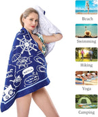 Beach Towel Microfiber Beach Towels Sand Free Quick Dry Lightweight Travel Towels Summer 30×60 inch Beach Towels for Adults Women Men Girls Kids Beach Essentials Accessories