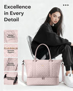 HOTOR Travel Duffel Bag - Weekender Bags for Women, Gym Tote Bags with Shoe Compartment, Carry On Overnight Bag with Toiletry Bag for Travel Essentials and Travel Accessories, Pink, 15.8"×18.1"×8.7"